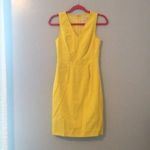 Yellow J Crew Sun Dress
